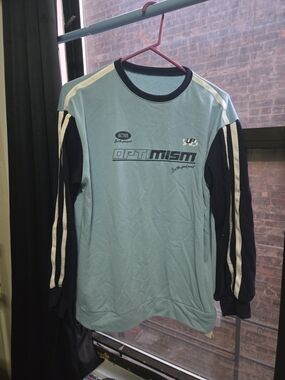 Optimism Active Women’s Long-Sleeve Tee - Light Blue & Navy